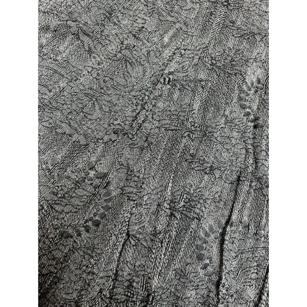 Sz 3 - Chico's lace print maxi skirt - black- XL 16 - Picture 3 of 3